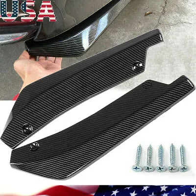 For BMW F30 F31 F32 F33 Carbon Fiber Rear Bumper Splitter Diffuser Canards • $14.99