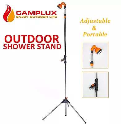 Camplux 220cm Portable Camping Shower Head Stand Poolside Garden Outdoor Washing • $59.99
