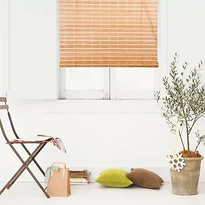 Natural Bamboo Roll Up Window Blind Roman Shade Sun Shade WB-9A1 (W30  X H72 ) • $26.87