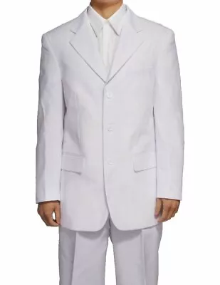 Men's Three Button White Dress Suit • $59.99