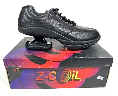 Z-Coil FW-01013 Z-Walker Strap Black Leather Open Coil Shoes Men's Sizes 12 NIB • $139.99