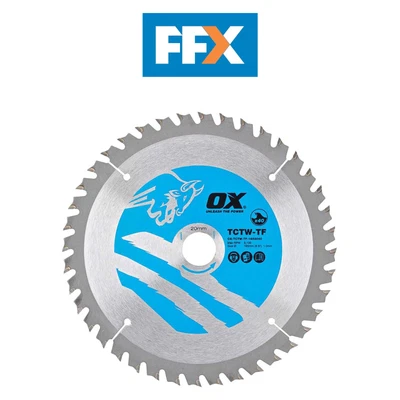 Ox Tools OX-TCTW-TF-1652040 Thin Kerf Wood Saw Blade 165mm X 1.6 X 20 X 40T • £14.10