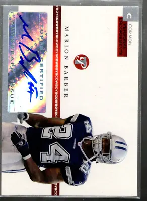 A9307- 2005 Topps Pristine Endorsements Autographs #MB Marion Barber Auto /1500 • $13.19