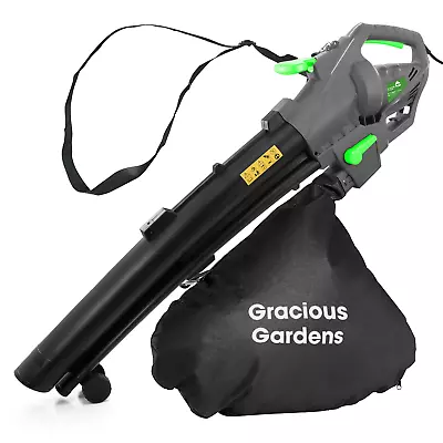 Garden Leaf Blower Electric Vacuum And Shredder 35L Leaf Bag 3000W Garden Tool • £49.95