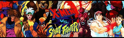$15.75 • Buy X-Men Vs Street Fighter Arcade Marquee For Header/Backlit Sign