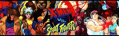 X-Men Vs Street Fighter Arcade Marquee For Header/Backlit Sign • $15.75