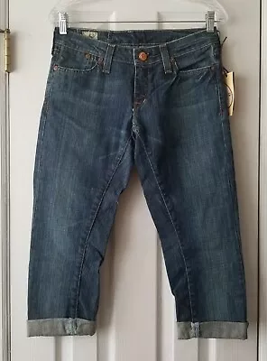 4 Stroke Capri Jeans Sz 27 Electric Circus Skinny Cuffed 20  Inseam Pockets  NWT • $19