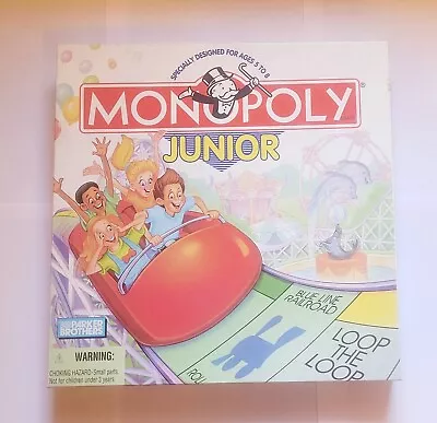 Monopoly Junior Board Game Parker Brothers 1996 Theme Park Complete Free Shipp. • $27