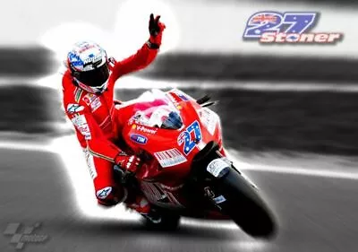 WALL POSTER: CASEY STONER Poster MOTO GP RACING Poster 9 (20x30) • $18