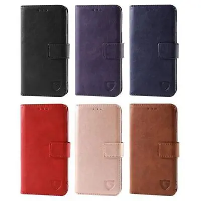 For IPhone 15 Pro Max Leather Wallet Book Flip Case With Kickstand Card Slots • £4.95