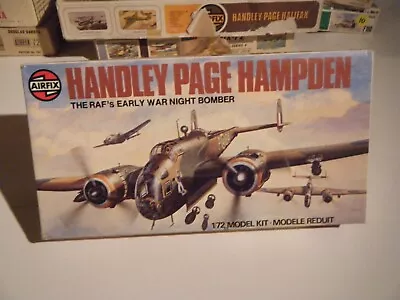 SEALED 1979 AIRFIX 1/72 WW II  RAF Handley-Page HAMPDEN B. Mk.1 Heavy Bomber Kit • $15.50