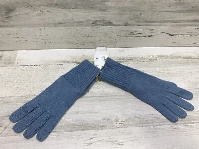 Michael Kors Women's Shaker Logo Zipper Gloves - One Size - Blue New • $34