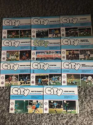 Manchester City Programmes X 11 - 1980-81 • £2.50