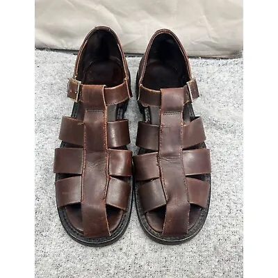 Bally Mens Leather Brown Fisherman Sandals EUC Size 11 D • $125