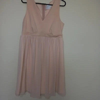 $30 • Buy Asos Maternity Size 12 UK Dress Apricot Peach Fully Lined Ladies