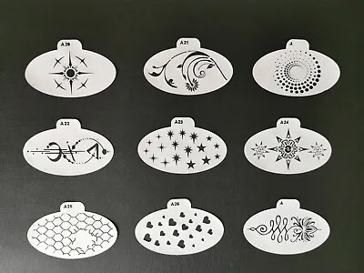 £18 • Buy Stencil Set - 9 Stencils - For Airbrush Body And Face Painting 
