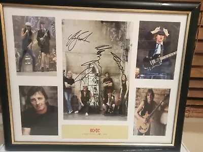 ACDC Framed Print Autographed 192/200 • £75.16