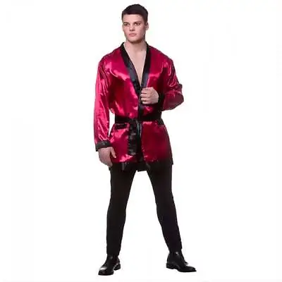 Mens Hollywood Bachelor Robe Adult Movie Star Hollywood Playboy Stag Fancy Dress • £14.99