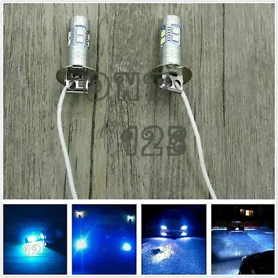 2pcs H3 8000k Ice Blue 100W 1800LM LED  Bulbs Kit Fog Driving Light • $20.99