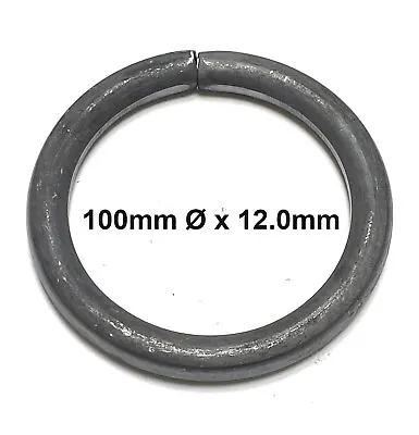 Mild Steel 100mm Ø Rings Weld Wrought Iron Components 8 10 12 & 16.0mm Round Bar • £1.60