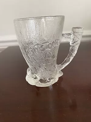 McDonald's 1993 FLINTSTONES   RocDonalds  Frosted Glass “Mammoth Mug” • $0.99