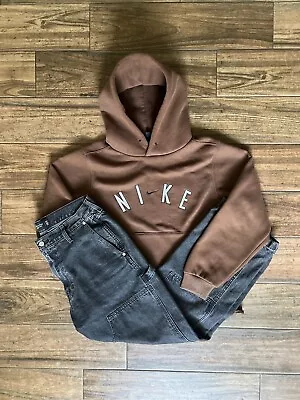 Rare Vintage Brown Nike Hoodie 90s • $135