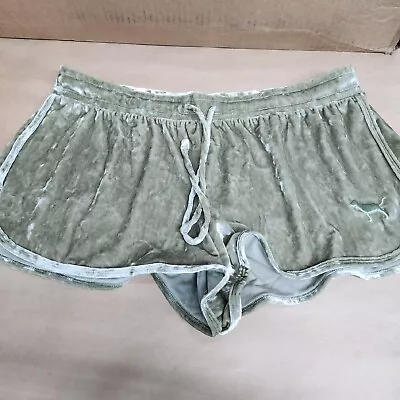 Victoria's Secret Pink Shorts Velour Material Green Women's Large • $15.11