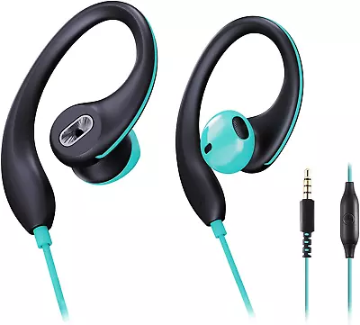 Sport Earbuds Wired In-Ear Headphones With Over Ear Hook Earclip Running Earphon • $15.96
