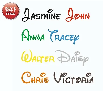 £1.69 • Buy Personalised Sticker Name Word Label Water Drink Bottle Disney Font Decal Vinyl