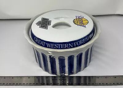 LA Great Western Forum Cookie Jar/Casserole Dish Gretzky-Era Kings Logo 1988-96 • $89.99