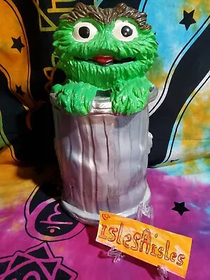 Muppets Inc 1972 Cookie Jar Oscar The Grouch Green Vintage • $61.99