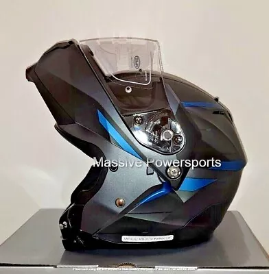 HJC C91 Modular Sunscreen Motorcycle Helmet Blue S M L XL 2X 3X 4X 5X KRN • $169.99