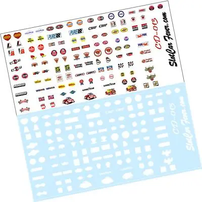 CD_013-C Contingency Sponsor Stickers  Model/slot Car DECALS  • $5.75