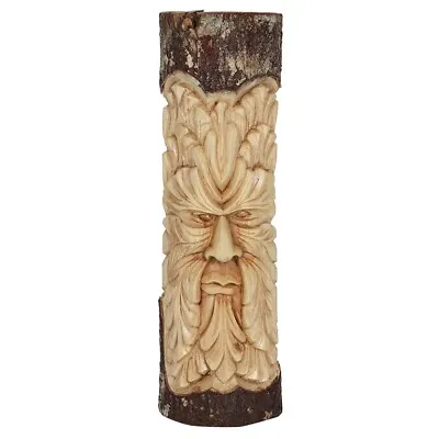 £26.99 • Buy 50cm Green Man Wood Carving Wall Hanging Art Hand Carved Gift Decoration Plaque