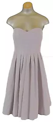 JCrew Marlie Dress In Classic Faille Pale Graphite Sz 8 Bridesmaid Cocktail $200 • $12.99