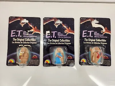 Lot Of 3 E.T. The Extra-Terrestrial Figures  French English 2  PVC 1982 LJN • $14.99