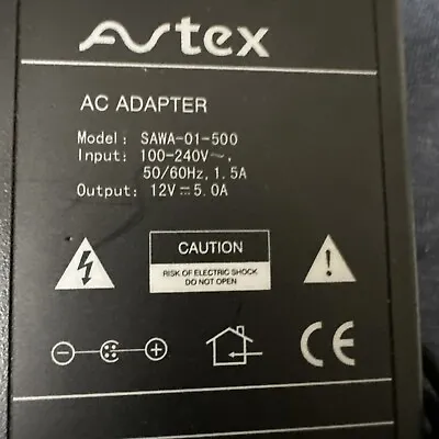 Avtex Sawa-01-500 TV Power Supply 4-pin  12v 5a • £20
