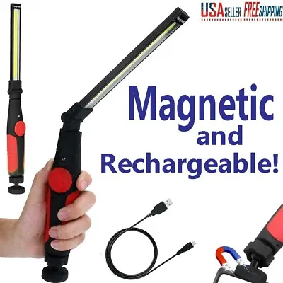 Rechargeable LED USB Slim Work Light Mechanic Flashlight Lamp Bar Camping Torch • $9.99