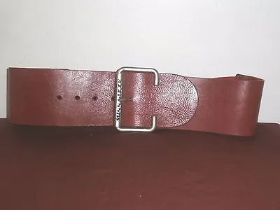 Miss Sixty Red Leather & PL Wide High Waist Stretched Belt Size Large  • $33.75