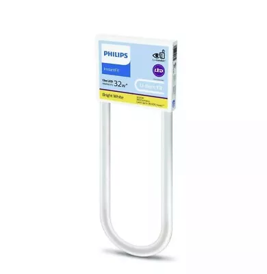 Philips Instantfit  13w Led Replaces 32w U-Bent T8 4ZJ0 Model #9290020295 2 Pack • $29.99