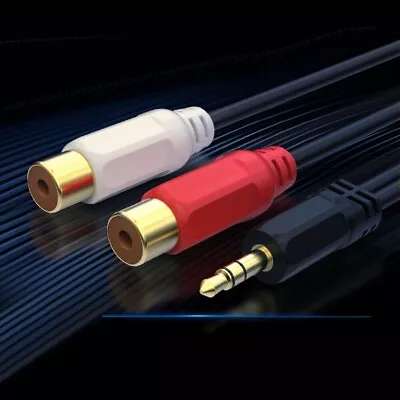 3.5mm Audio To 2 RCA Cable 1/8  Stereo Male To Female Y Splitter Aux Cord 11  • $2.67