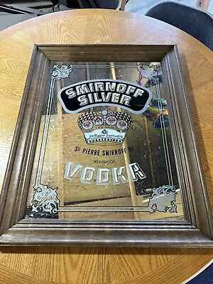 Vintage Smirnoff Silver Bar Mirror • $0.99