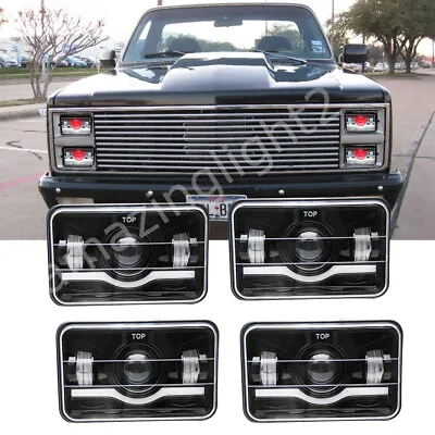 4X 4x6  Led Headlights Fit GMC C1500 2500 3500 K1500 K2500 K3500 1982-1986 Truck • $66.72