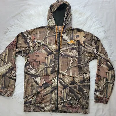 Mossy Oak Break-Up Infinity Mens Size M Camo Fleece Full Zip Sweater  • $27.99