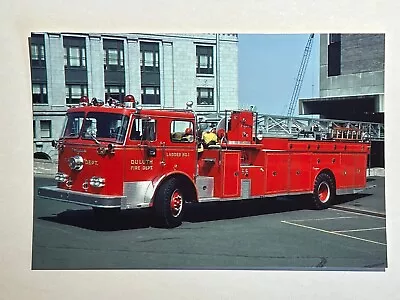 Duluth MN 1972 Seagrave Aerial Fire Apparatus Photo A43 • $5