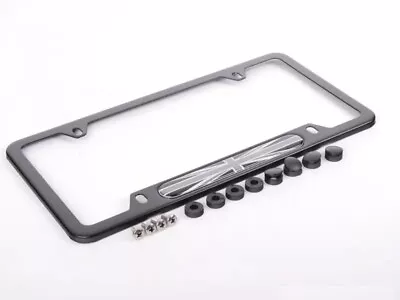 Mini Cooper License Plate Frame Black Jack New OEM 80122211237 • $50.29