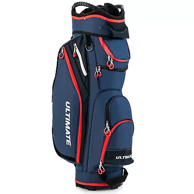 14-Way Golf Cart Bag W/ 8 Zippered Pockets & Full-Length Dividers • $89.99