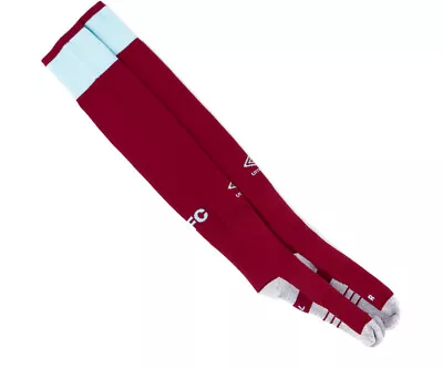 Burnley Football Socks Home Maroon 100% Official BFC UMBRO Kids • £6.99