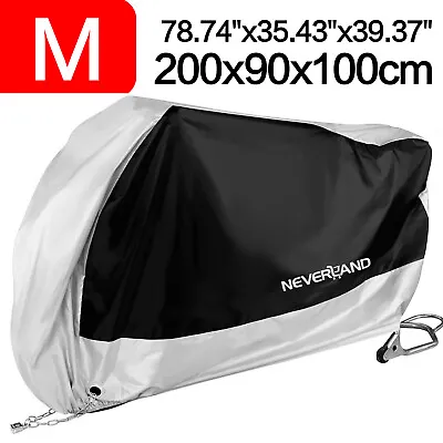 Medium M Motorcycle Cover Waterproof Outdoor Rain UV Scooter Motorbike Protector • $18.59