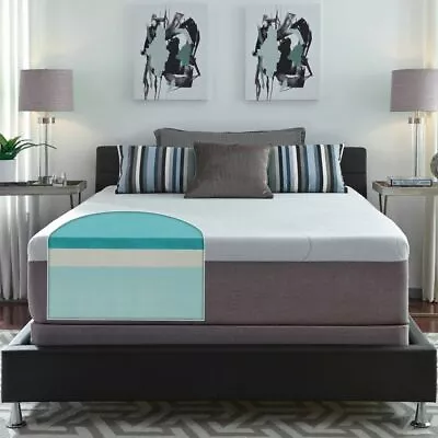 MFR 14  Gel Memory Foam Mattress Twin Full Queen California King Bed Hybrid Firm • $689.99